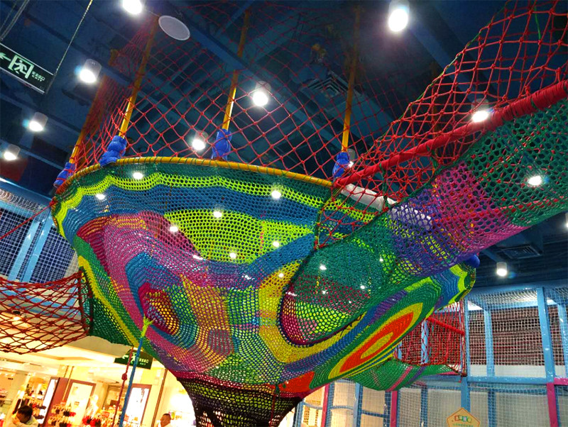 淘气堡儿童乐园彩虹网