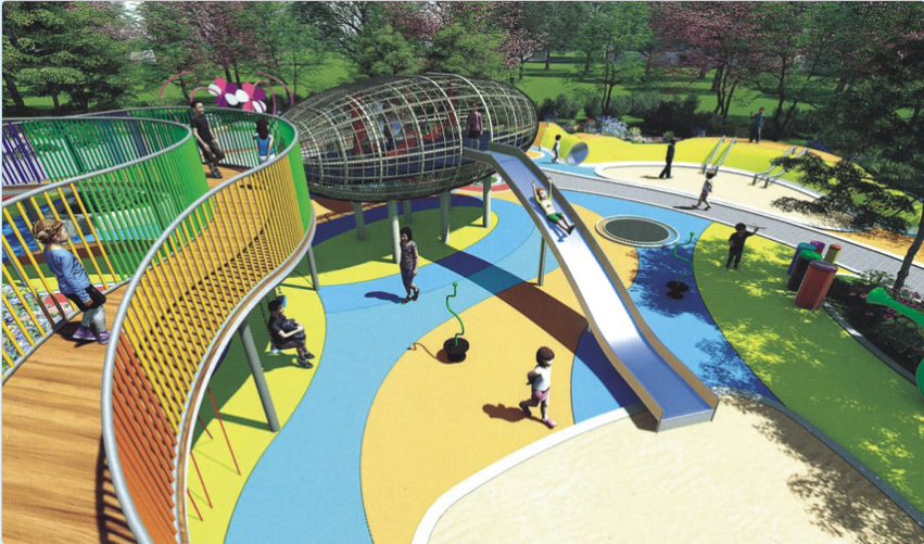 不锈钢大型滑梯