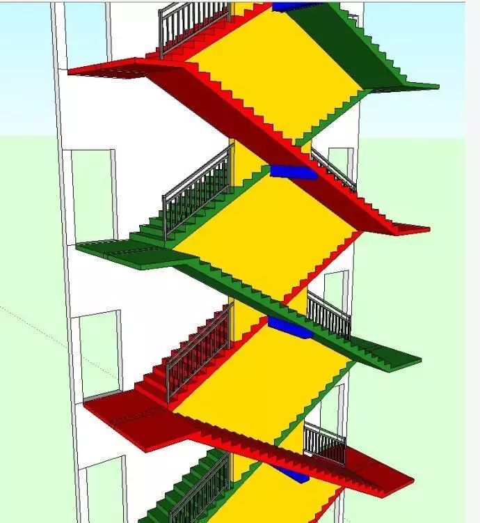 消防通道剪刀楼梯