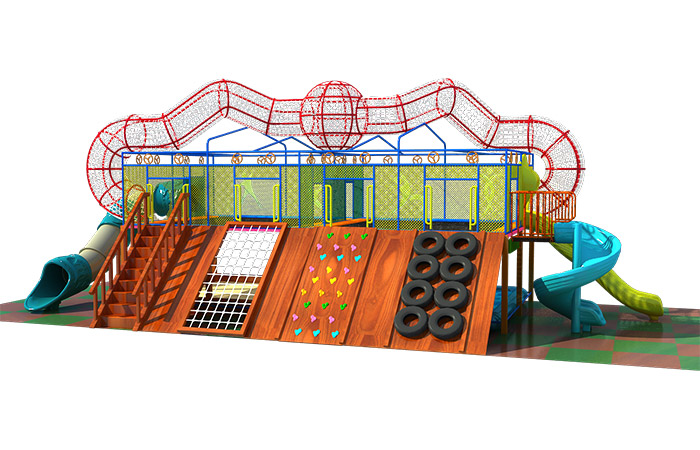 拓展类的漳州淘气堡趣味性强，更赋予挑战性，每个孩子们都是小勇士