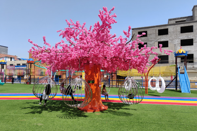 宝山网红旋转许愿树/吊篮秋千